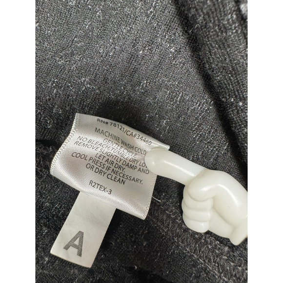 Eileen Fisher Terrazzo Stretch Ripple Mock Neck Jacket Size M Gray Textured - Picture 8 of 8